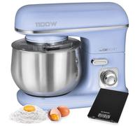 Robot Pâtissier Boulangerie Cuisine Ménager Multifonction Bol 5L Clatronic KM 3711 1100W Bleu 263874