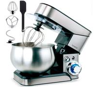 Robot Pâtissier Boulangerie Cuisine Ménager Multifonction Bol Inox 5L 6 Vitesses