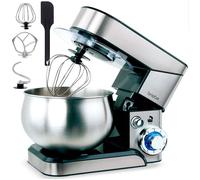 Robot Pâtissier Boulangerie Cuisine Ménager Multifonction Bol Inox 5L 6 Vitesses