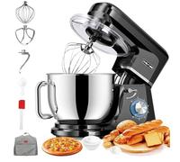 Robot Patissier CHeflee Robot Pâtissier 1800W Pétrin multifonction avec Bol 7.2L, Housse de protection Robot de cuisine Noir