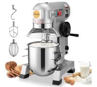 VEVOR Robot Pâtissier Commercial 18,7 L Batteur sur Socle à 3 Vitesses 1100 W