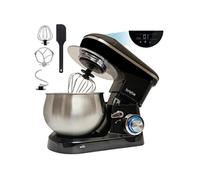 Robot Pâtissier Cuisine Multifonction Bol Inox 5L 6 Vitesses Ecran Tactile LED,, KM1164, 1800, Noir