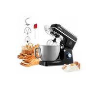 Robot pâtissier domestique 1400 W, batteur sur socle 7,84 L, mixeur à pâte avec 6+P vitesses, tête inclinable, avec bol en acier
