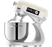 Robot pâtissier Dreame MX60 Pied mixeur - avec double crochet pétrisseur breveté, silencieux 800 W, affichage numérique intelligent, 12 vitesses, bol mélangeur de 6 litres, crème Creme