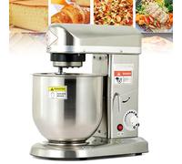 Robot pâtissier électrique 500 W avec bol de 10 L, 3 vitesses, batteur et crochet pétrisseur pour cuisine professionnelle, idéal pour la préparation de gâteaux et de pâtes.