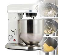 Robot pâtissier électrique à spirale avec bol de 10 L, 3 vitesses, incluant crochet pétrisseur, fouet et batteur pour la pâtisserie