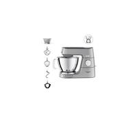 Kenwood Titanium Chef Baker KVC85.009SI - Robot pâtissier - 1200 Watt - argent