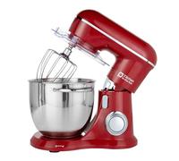 Robot Patissier, Kitchen in the box 6L Batteur Electrique Cuisine, Pétrin Professionnel 1300W avec Fouet, Batteur et Crochet Pétrisseur, 10+P Vitesses