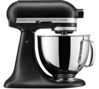 Robot pâtissier KITCHENAID 5KSM125EBM Artisan, Noir, 4,8 L, bol avec poignée, 300 watts