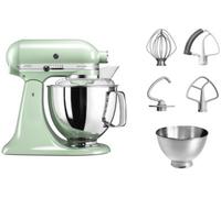 Robot pâtissier KITCHENAID 5KSM175PSEPT Macaron Pistache, 4,8 L, bol avec poignée + bol 3 L, batteur souple et couvercle