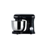 Prixton Mixeur pétrisseur KR250 – 1500 W, bol inox 5 L, 10 vitesses, 3 accessoires (Noir)