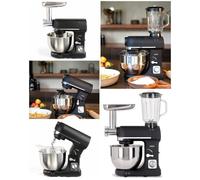 Robot Pâtissier - LIVOO - 5L - 1000W - Noir - 6 Vitesses - Hachoir Inclus