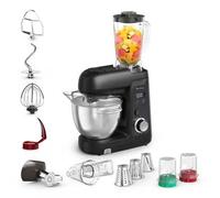 Moulinex Robot pâtissier Bake Partner+ QA5458F1 1100 W, balance intégrée, kit BAKEGOOD 5 accessoires