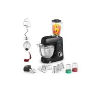 Moulinex Robot pâtissier Bake Partner+ QA5458F1 1100 W, balance intégrée, kit BAKEGOOD 5 accessoires