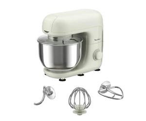 Robot pâtissier MOUX QA160110 avec bol en acier inoxydable de 4.8L et 6 vitesses