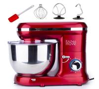 Robot patissier multifonction 1500W bol 5.5L DALLAS Rouge acier