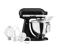 Robot pâtissier multifonction KitchenAid 4,3L Noir mat 5KSM95 + Livre de cuisine Ducasse