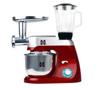 Robot patissier - Petrin a pain - Robot petrin - Robot patissier professionnel - Robot multifonction Fonction turbo - Robot Pétrin Multifonctions 3en1 gris Herzberg HG5029-GRIS