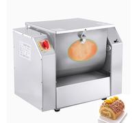Robot pâtissier professionnel électrique 50 kg/h - Acier inoxydable - Grande capacité - Idéal pour la cuisine, les boulangeries et les restaurants - Fonctionnement horaire et antihoraire