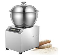 Robot pâtissier professionnel sur socle, 1800 W, en acier inoxydable, pour la préparation de pâte à pizza. Capacité : 5/8 kg/h. Idéal pour un usage commercial et familial.