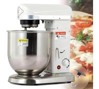 Robot Pâtissier Professionnel Sur Socle, 7 L, Multifonction, 3 Vitesses, Idéal Pour La Préparation Du Pain Et Des Gâteaux. White 7l