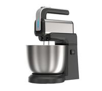 Robot pâtissier, robot de cuisine électrique compact à 5 vitesses avec bol en acier inoxydable de 3,5 litres, fouet et crochet pétrisseur, facile à nettoyer.