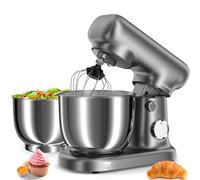 Robot Pâtissier, Robot de Cuisine Professionnel Avec bol 2,5L+ 3L, Batteur éLectrique à 10 Vitesses De 1500w - Avec Fouet à Oeufs, Crochet à PâTe Et Batteur Plat Pour La PâTisserie à La Maison