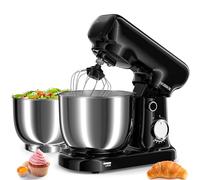 Robot Pâtissier, Robot de Cuisine Professionnel Avec bol 2,5L+ 3L, Batteur éLectrique à 10 Vitesses De 1500w - Avec Fouet à Oeufs, Crochet à PâTe Et Batteur Plat Pour La PâTisserie à La Maison