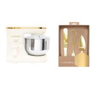 Robot pâtissier Sweet Factory + Set d'ustensiles à pâtisserie dorés