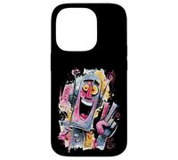 Robot Peace Graffiti Pop Personnage Graphique Art Happy Sign Coque pour iPhone 14 Pro