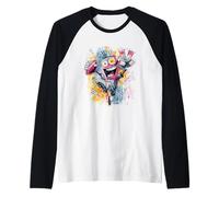 Robot Peace Graffiti Pop Personnage Graphique Art Signe Geste Manche Raglan