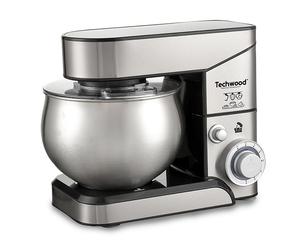 Robot pétrin 1000 W TRO-1050 argent Techwood