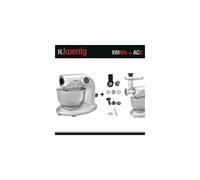 Robot Pétrin Km80 S Silver + Accessoires Koenig 1000w