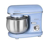Bomann® KM 6030 CB Robot de cuisine rétro pour cuire au four | Pétrisseur à pâte 5 l avec moteur puissant de 1100 W | Crochet et fouet | Pétrisseur à pâte rétro avec protection anti-éclaboussures avec