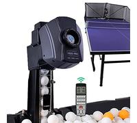 Robot Ping-Pong Automatique avec Télécommande et Filet de Recyclage pour Entraînement Pratique et Jeux de Table