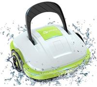 Robot Piscine, Aspirateur Piscine sans Fil à Double Moteur, Poids Léger, 60 Min de Nettoyage, Nettoyeur Piscine pour Les Piscines Hors Sol et Enterrées à Fond Plat WINNY POOL CLEANER