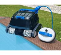 Robot piscine sans fil extérieur à la piscine 8STREME 7311M-V2 | Brosses mixtes PVC + mousse| Avec Batterie Flottante et chargeur | Jusqu'à 120 minutes | Pour Piscines jusqu'à 10x5m