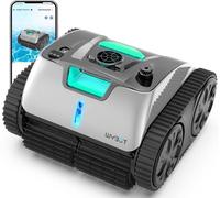 Wybot Robot de piscine sans fil C1 Pro – Intelligent, puissant et performant avec appli – Argenté