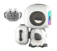 Robot pour - Programmable Rechargeable avec lumière et Musique - Robot Amusant et interactif pour Les, Convient pour Les Filles, la Famille, la Maison, l'école, Le Jeu, Les Voyages, Le