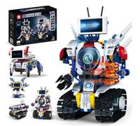 Robot Programmable 5 en 1, STEM Kit Construction avec App et Télécommande | 603PCS, Jeux Construction Robotique Éducative Cadeau Anniversaire Garçon Fille 8-12 12-16 Ans