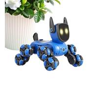 Robot Puppy Jouet créatif éducatif électrique à huit roues, jeu de télécommande interactif intelligent | Fonctions de mouvement programmables, fonction d'effets sonores avec lumière intermit