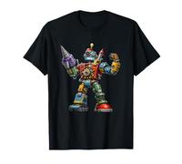 Robot rétro coloré avec Bras de perceuse pour Enfants T-Shirt