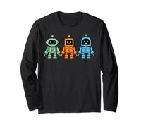 Robot Robotique 01 10 11 Code Binaire Codage Humour Manche Longue