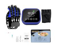 Robot sans fil Gants de rééducation AVC Hémiplégie Infarctus cérébral Équipement formation Soins des doigts Entraînement et réadaptation(Blue right hand S)
