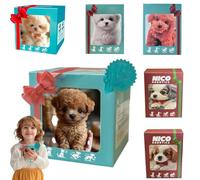 Robot simulé pour animaux de compagnie jouet pour enfants robot réaliste Mon robot robot mignon confortable toucher créatif animaux en peluche pour la marche et les aboiements Cadeau pour adultes