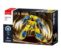 Robot Super PR Mecha jaune bleu
