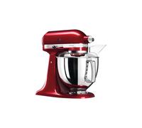 Robot sur socle KitchenAid Artisan 5KSM175PSECA 4,8 L bol inox tête basculante Candy Apple Red