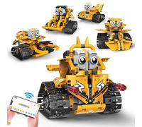 Robot Technic télécommandé pour Enfants, 5 en 1, Application et télécommande, Kits de Construction de Chars Technic Robot, 604 pièces, Cadeau d'anniversaire pour 8, 9, 10, 11, 12 Ans et Plus