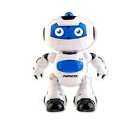 Robot télécommandé - NINCO - 122443 - Blanc et bleu - Télécommande & lumières LED - Parle, chante et danse