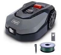 Robot tondeuse connecté 400m2 Scheppach RoboCut L500 avec station de recharge | Jusqu'à 400 m² | Capteur de pluie | WiFi & BT